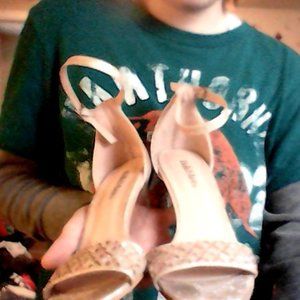 two dresses and heels